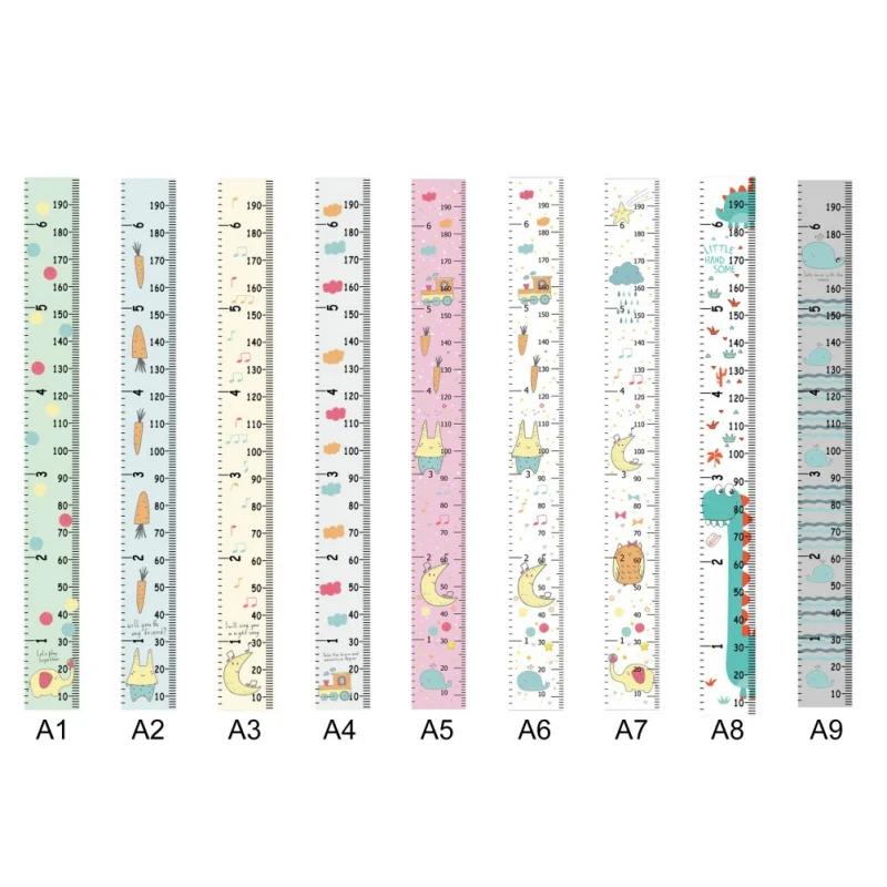 Misura Altezza Bambini Con Theme Spaziale - Grafico Di Crescita Portatile Da Parete