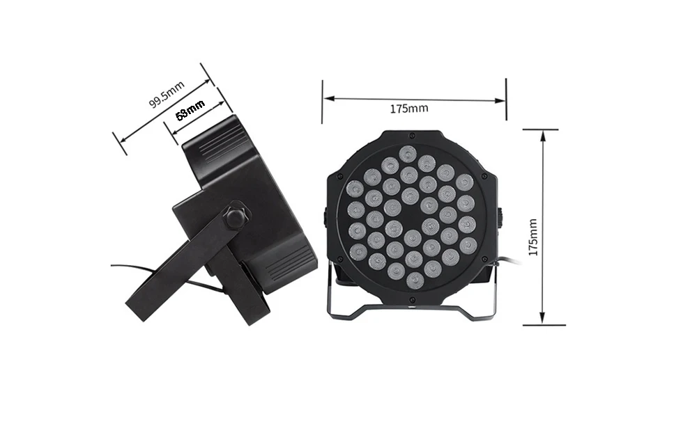 Пульт дистанционного управления 36 светодиодный RGBW для сцены свет плоская лампа светодиодный Par огни DMX512 клуб бар DJ светильник для диско вечеринки