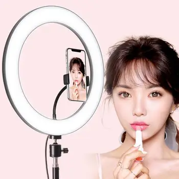 

LED Ring Light Photographic Selfie Ring Lighting With Stand For Smartphone Youtube Makeup Video Studio Tripod 26cm/20cm