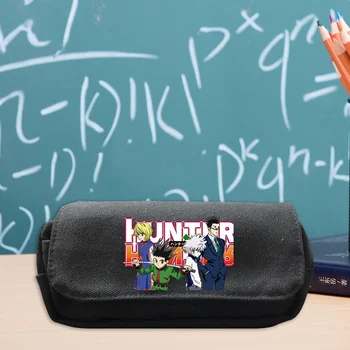

Children Wallet Hunter X Hunter Prints School Pencil Case Boys Student Stationer Purse Kawaii Cartoon Pencil Bag Box Pencilcase