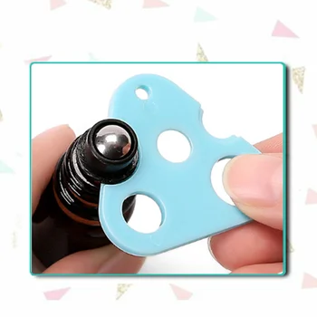 

1 PC Essential Oil Opener Key Tool Remover For Roller Balls and Caps Bottles Plastic Opener Roller Bottle Corkscrew Tool