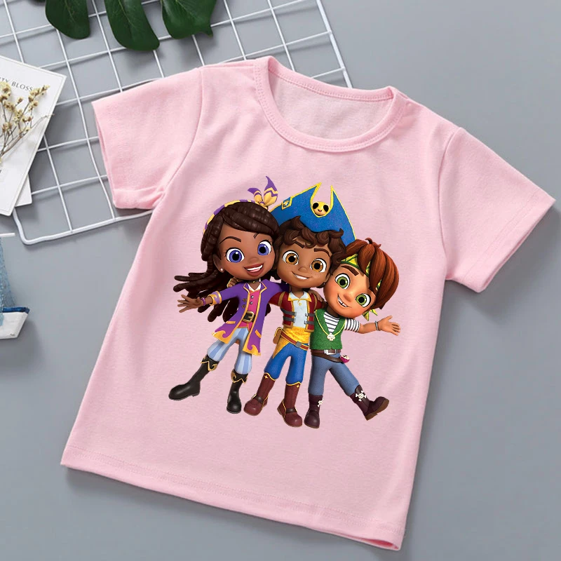 Kawaii Girls T-Shirt Anime Santiago Graphic Print Childrens T Shirt Summer  Aesthetic Girl Clothes Cute Cartoon Tshirt Tops