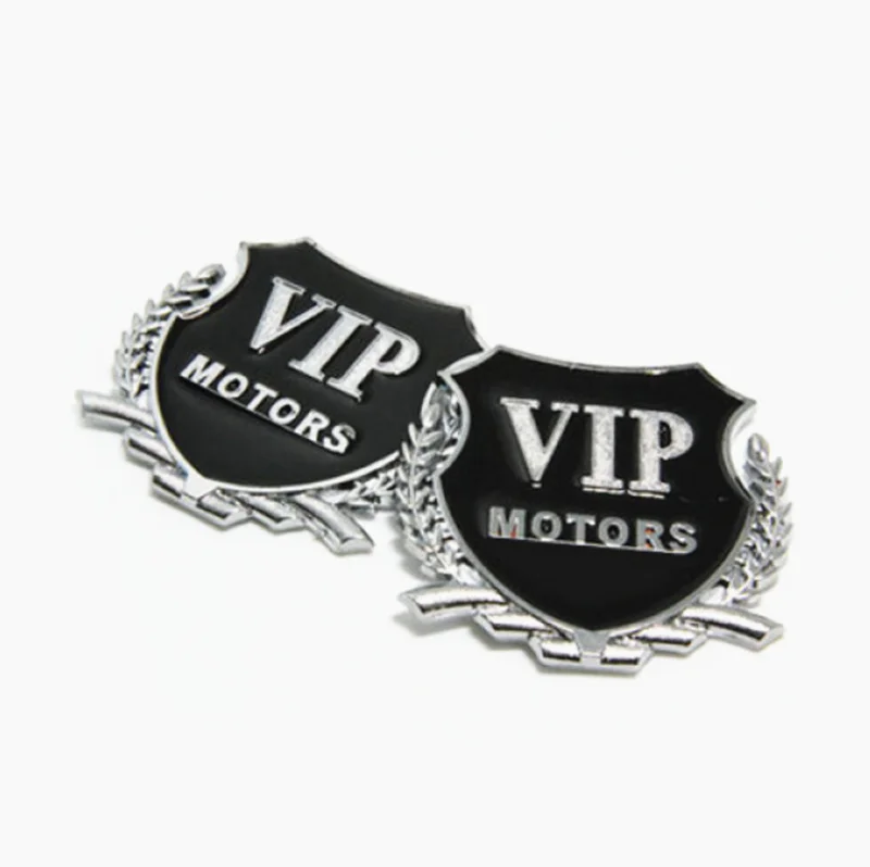 VIP Motors Автомобильная наклейка с эмблемой 2 шт. для porsche 911 ram 1500 bmw e36 chysler jeep cherokee dodge путешествие bmw f10 chrysler 300c - Цвет: Серебристый
