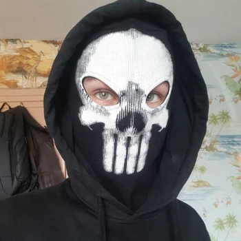 Ghost Skull Volgelaatsmasker Balaclava Mutsen Hoeden Mannen Zwart Harte Masker Kap Beanie Hoofddeksels Halloween Cosplay Kostuums Ghost Skull Volgelaatsmasker Balaclava Mutsen Hoeden Mannen Zwart Harte Masker Kap Beanie Hoofddeksels Halloween Cosplay Kostuums