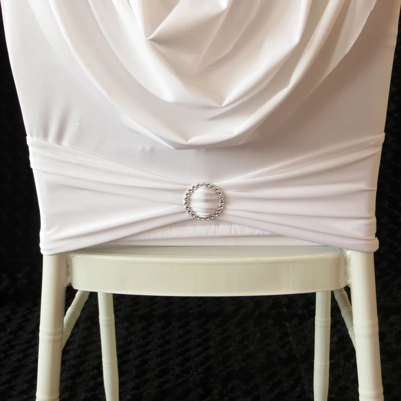 Chiavari Chair Covers with Diamond Bands for Weddings