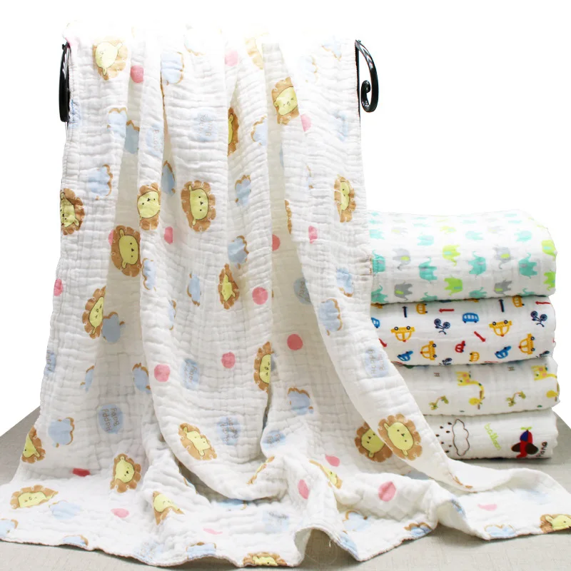 

Six-layer Pure Cotton Washing Gauze Bath Towel Extra-large Children Towel Blanket Kindergarten Blanket