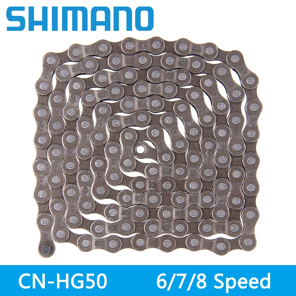 Shimano-Cadena de CN-HG50 para bicicleta de montaña, accesorio de 6/7/8 velocidades, 7 velocidades, velocidades, 112 _ - AliExpress Mobile