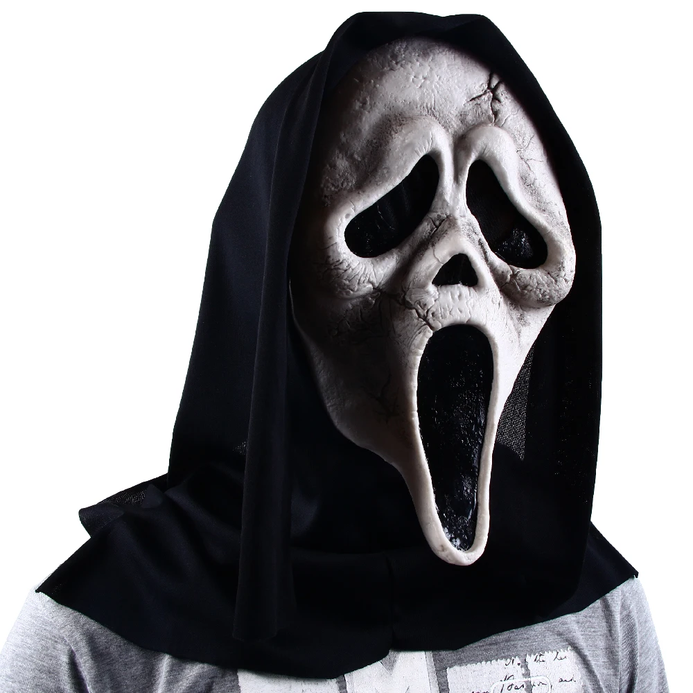 work appropriate halloween costumes Ghost Face Scream Movie Horror Mask Halloween Killer Cosplay Adult Costume Accessories Props halloween costumes