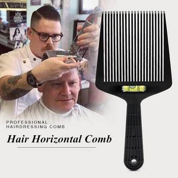 

1pc Men's Horizontal Push Hair Comb Hair Horizontal Comb Barber Balance Brush Salon Hair Cutting Brush Styling Tools G1026