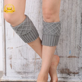 

Women Boot Cuffs Warmers Sock Knitted Short Boot Socks Toppers Leg Warmer