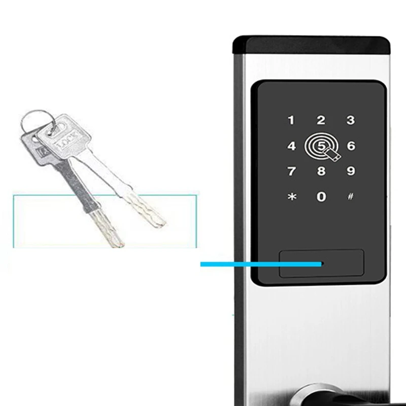 Безопасность умный дверной замок Wifi TTLock приложение электронный дверной замок интеллектуальные дверные замки нажимной экран цифровой пароль без ключа замок