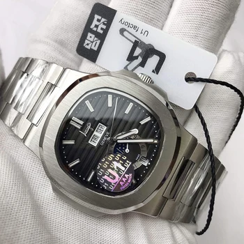 

New Black dial Luxury Men Automatic Mechanical Watches Drive Crystal Sapphire Sport AAA Patek- Philippe- Watch