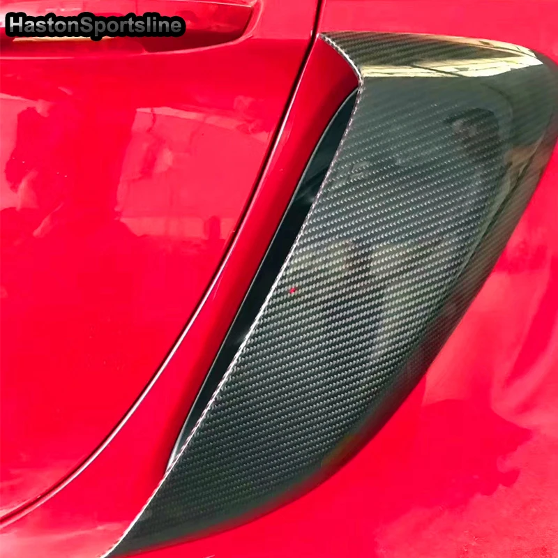 Для Porsche 718 Boxster Cayman комплект кузова из углеродного волокна крыло боковые Воздухозаборники вентиляционные отверстия Крышка отделка