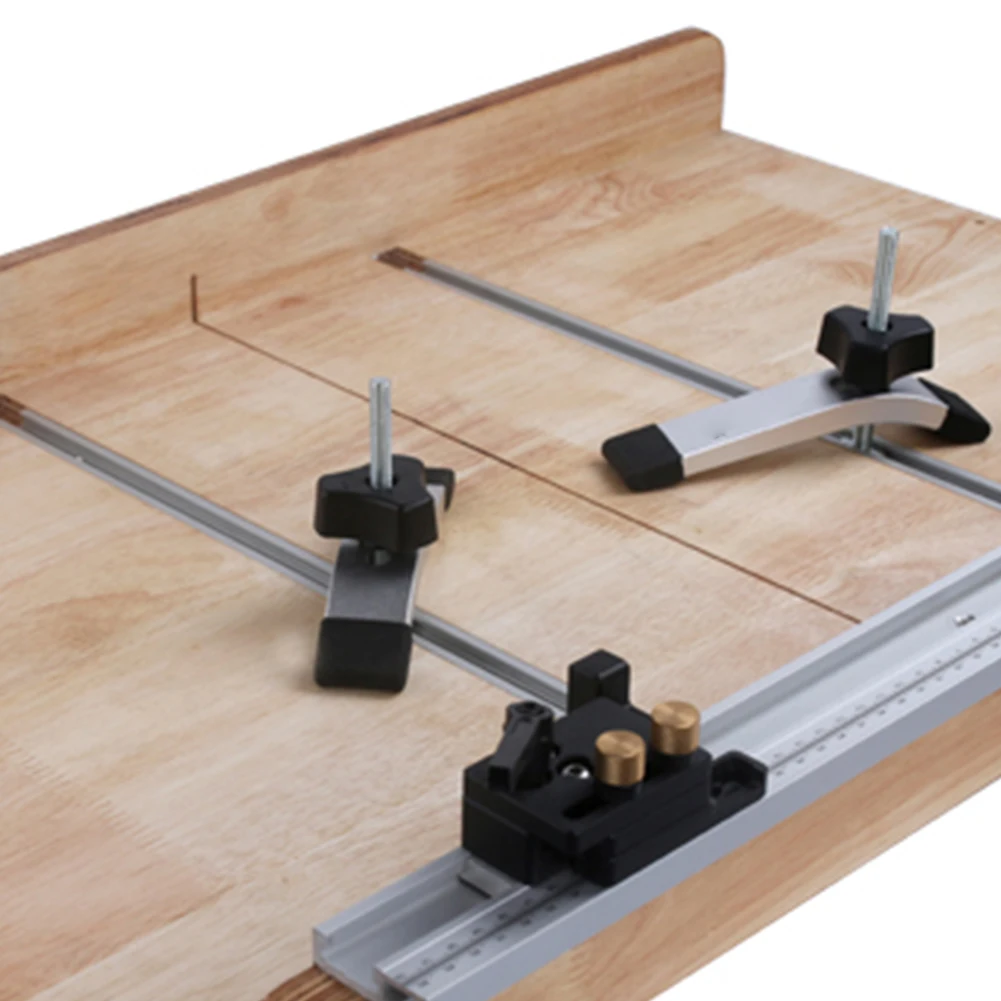 

Quick Acting Tools Woodworking Slide Block Screw Knob Clamps Hold Down Metal Durable Hand T-Tracks T-Slot Accessories