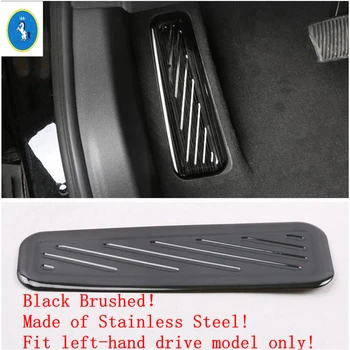 

Yimaautotrims Auto Accessory Left Foot Rest Footrest Pedal Panel Cover Kit Trim Fit For Cadillac XT4 2019 2020 black Brushed