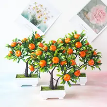 bonsai tree fruit tree ornamental plant  home decoration artificial plants garden decor  mini tree fake plant office decorations