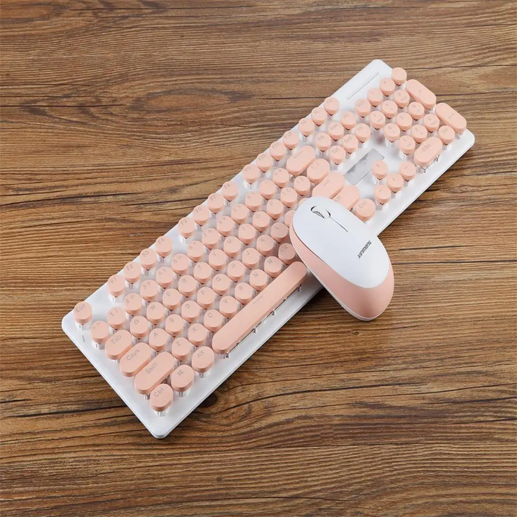 Wireless Replacement Mechanical PC Laptop Keyboard and Mouse Combo Set Kit for Computer Laptop PC Office Home Use Mouse Keyboard