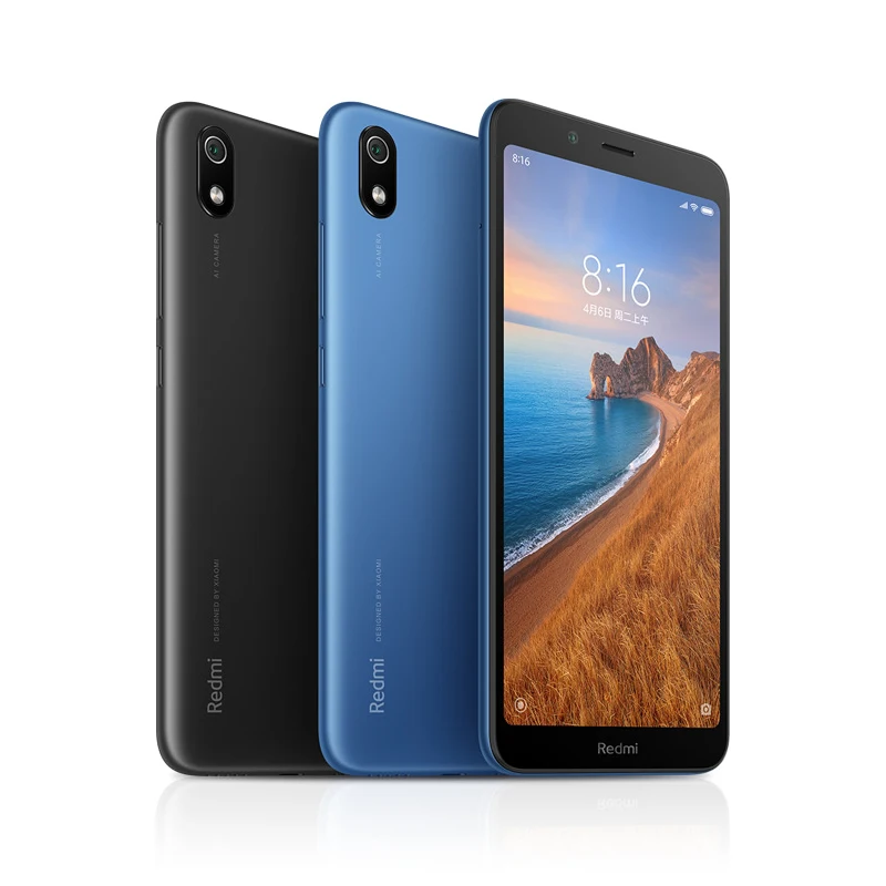 Смартфон Xiaomi Redmi 7A 7 A, 2 Гб, 32 ГБ, Snapdargon 439, экран 5,45 дюйма, камера 12 МП, функция распознавания лица, аккумулятор 4000 мАч