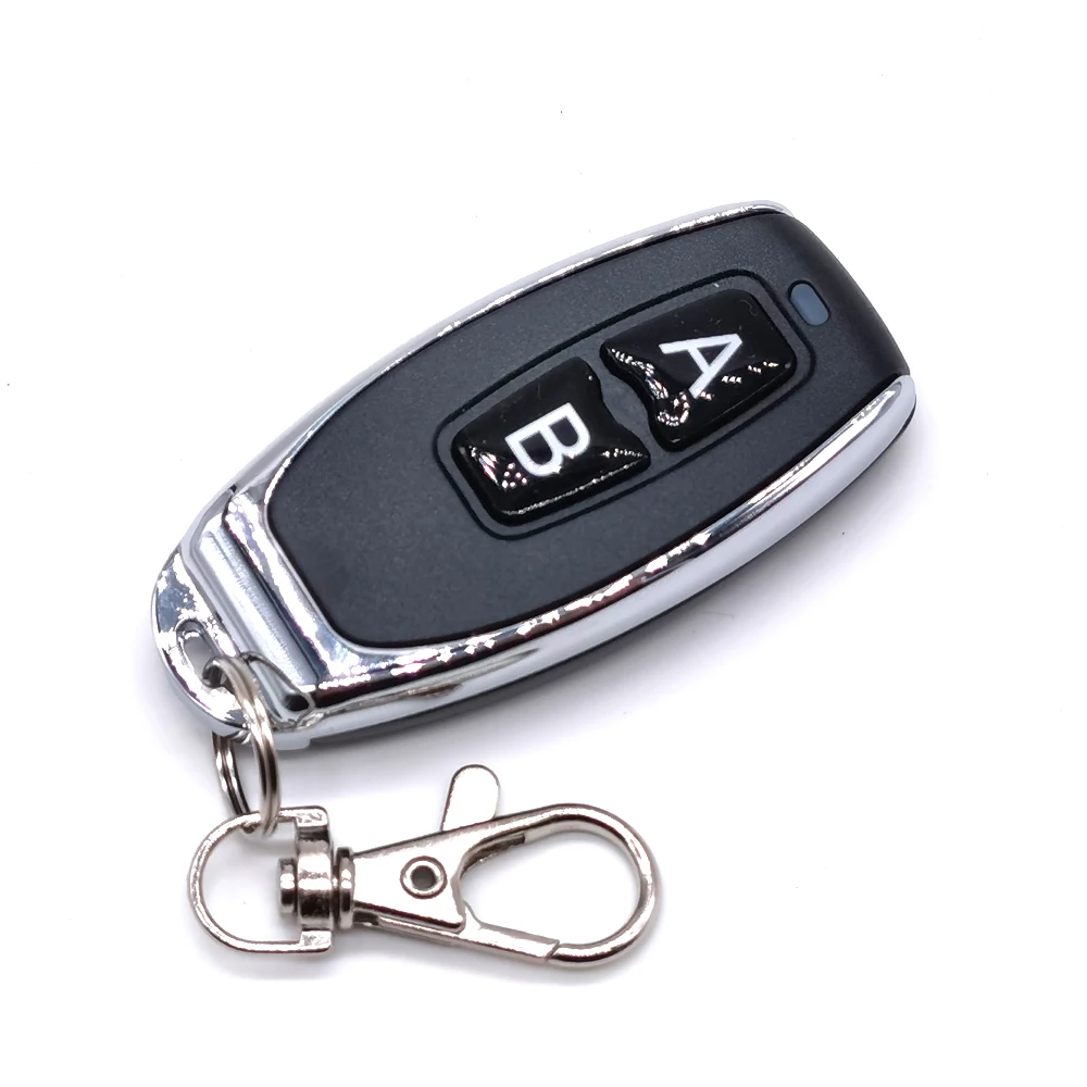 2 Buttons 433 MHz Wireless Universal Remote Controller Duplicate Cloning RF Transmitter Key Chain Battery Inside | Электроника