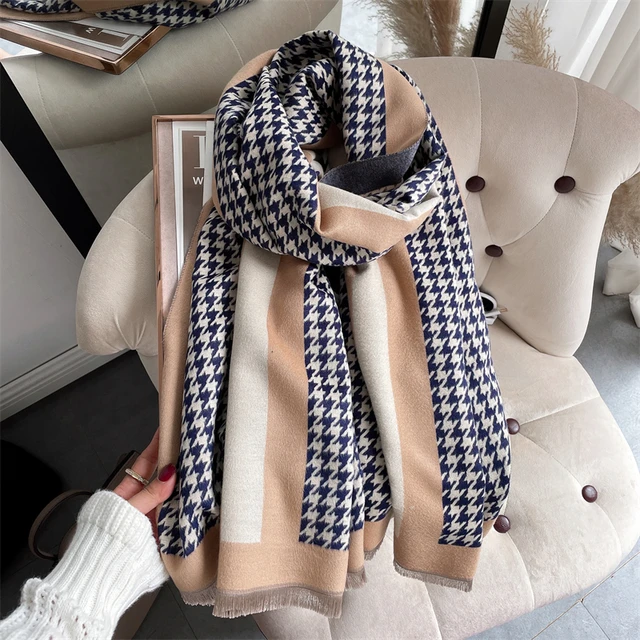 Winter Cashmere Scarf Women Shawl Luxury Warm Plaid Print Thick Blanket  Pashmina Neckchief Bufanda Design Echarpe Bandana 2022 - Wraps - AliExpress