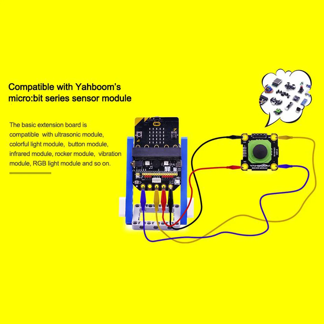 Основные: Плата расширения бит IO горизонтального типа Pinboard Microbit pyton макетная плата со строительным блоком