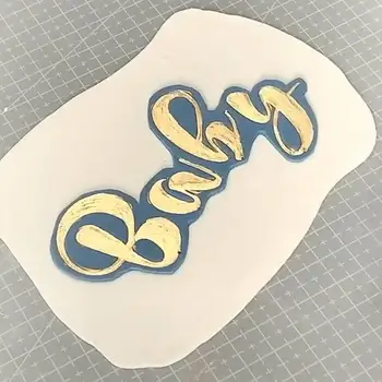 

Acrylic Letter Alphabet Mold Press Cookie Cutter DIY Mold Tools Cake Cookie Biscuit Fondant Decorating Baking Stamp Cake St B1V0