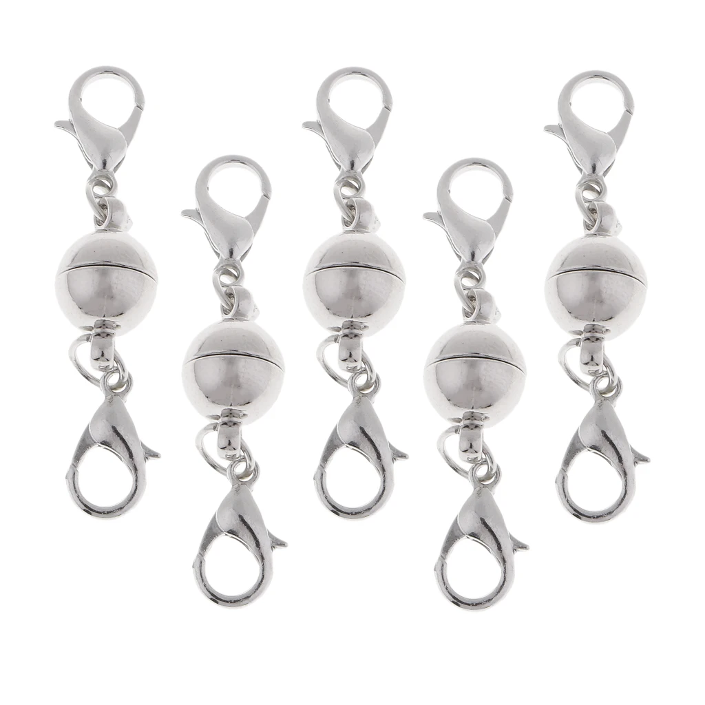 5 pieces Fine Lobster Clasp for Necklace Bracelet Magnetic Hook Jewelry DIY