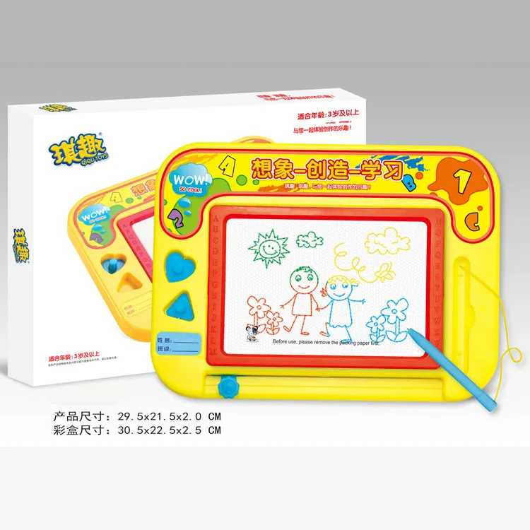 

Children Early Education Toy Color Magnetic Stamp Sketchpad Drawing Doodle Board Magnetic Drawing Board 931
