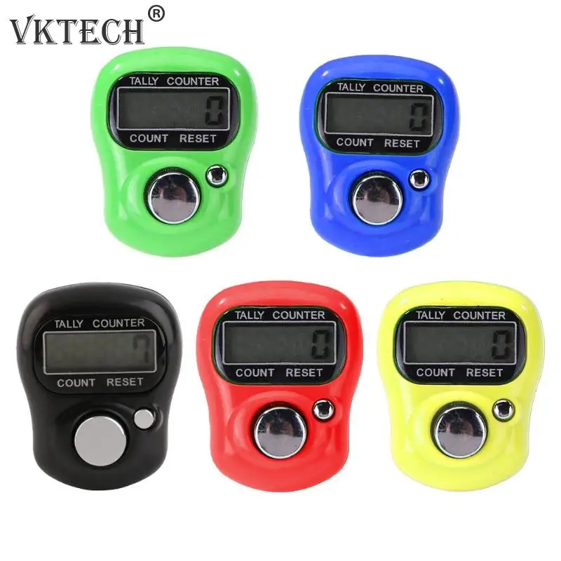 

Mini Finger Counter LCD Electronic Digital Counter Counting Range 0-99999 Stitch Marker Sewing Knitting Weave Tool