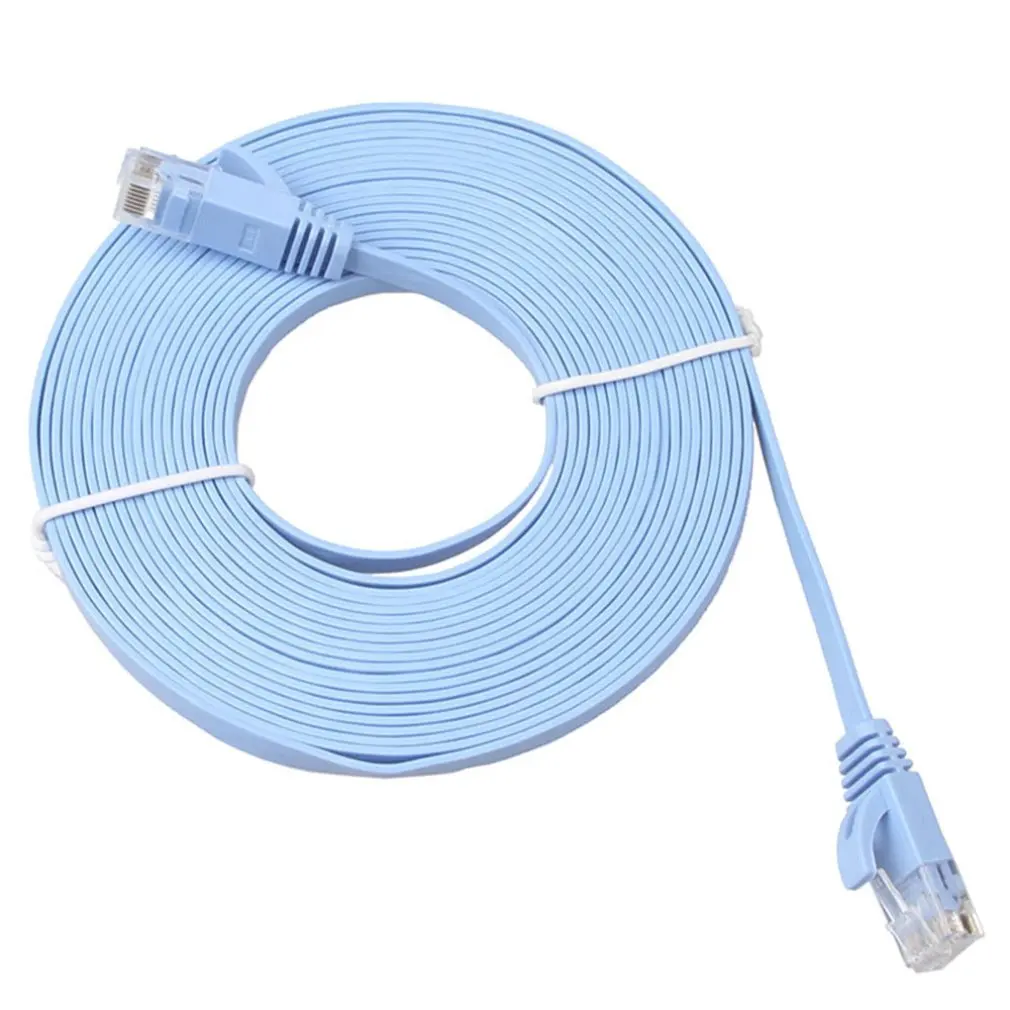 Ethernet патч-кабель XBox сетевой кабель шесть типов плоский провод бескислородная медь стандартная линия передачи данных - Цвет: 30m