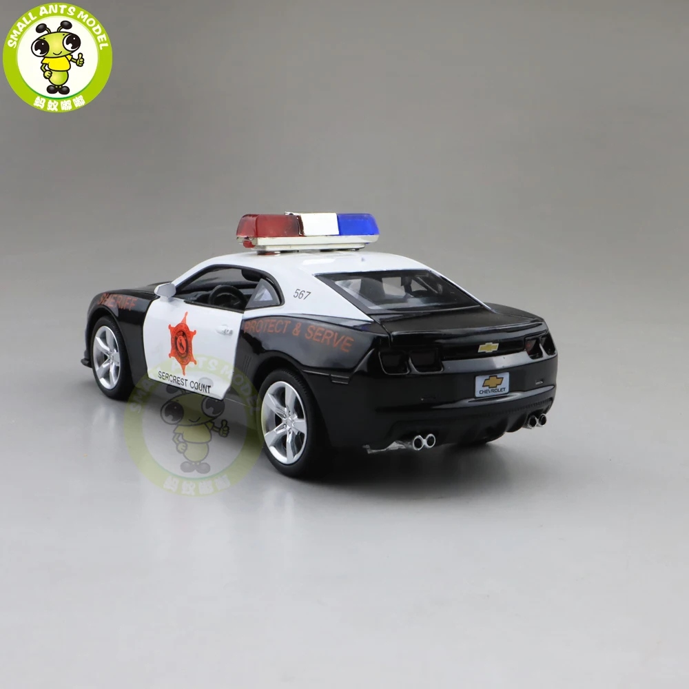 1/32 Chevrolet Camaro Poli ce машина литая под давлением Модель автомобиля игрушки Дети Мальчики Подарки