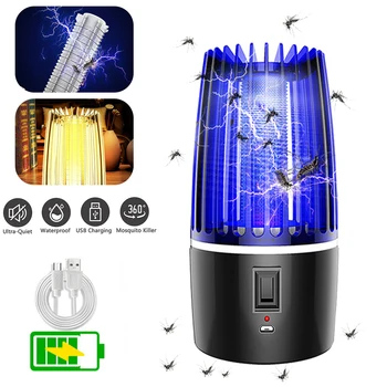 

USB Mosquito Killer Lamp Electronic Anti Mosquito Repellent Killer Insect Killer Bug Zapper Trap Rechargeable UV muggen killer