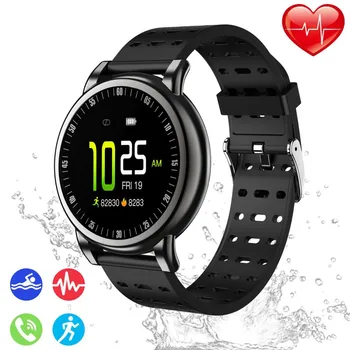 

Smart Watch For Android IOS Phone 2019 Version IP68 Waterproof, Activity Fitness Tracker Watches Health Exercise With Heart Rate