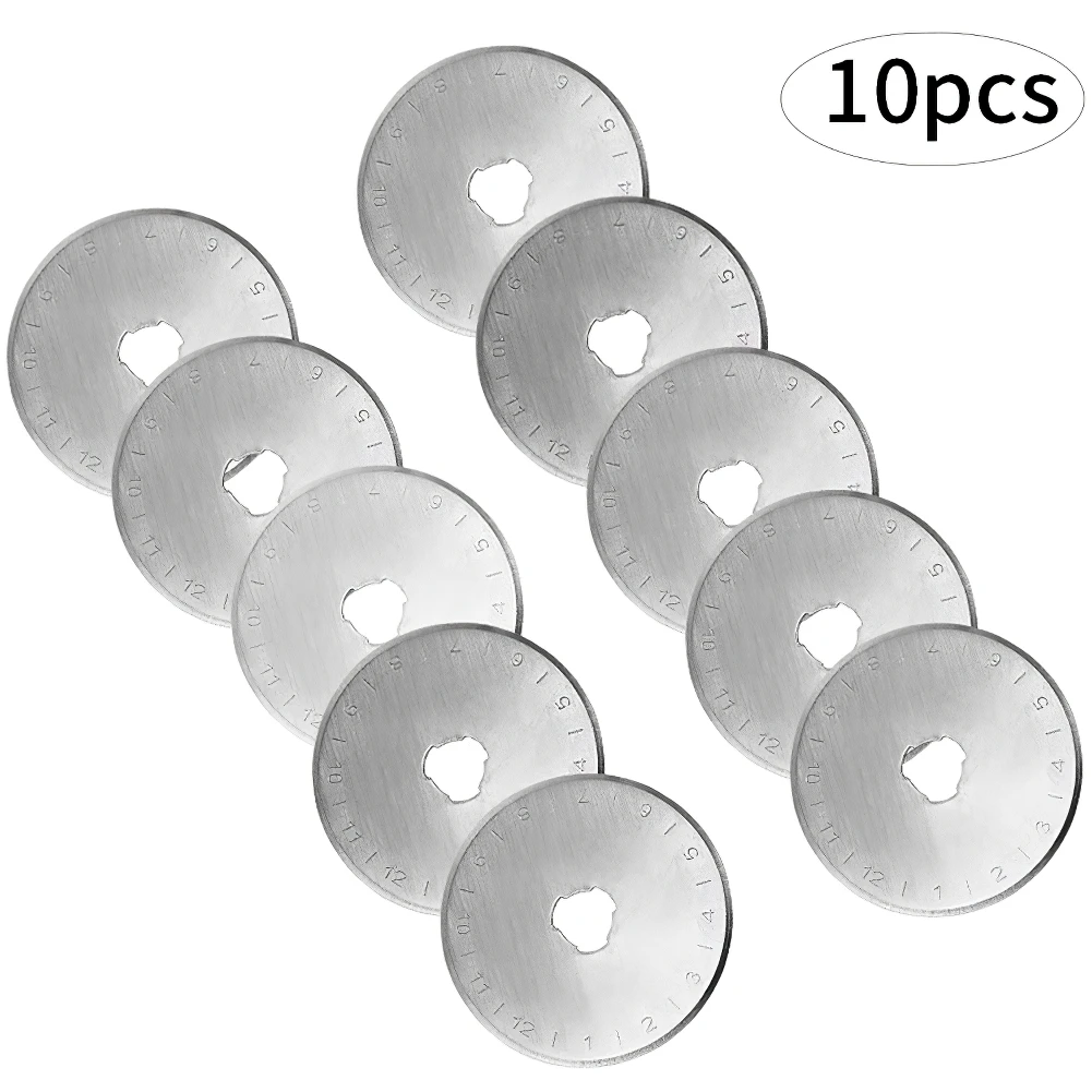 

10PCS 28mm 45mm Rotary Cutter Blades Sewing Craft Tool Cutting Fabric Paper Vinyl Patchwork Rotary Cutter DIY Sewing Accessories