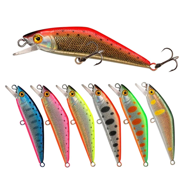 Wokotip 1pcs 5g 6.3cm small realistic fishing lure Minnow hard