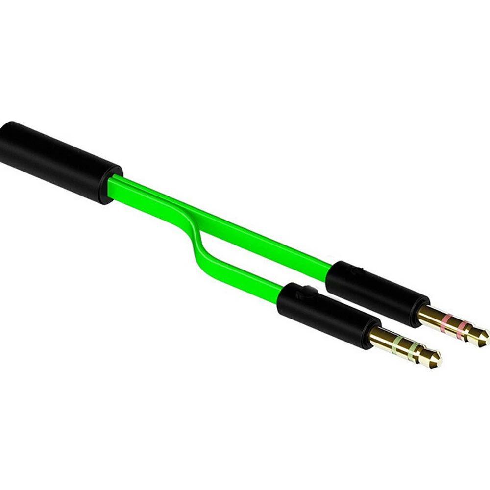 Replacement Y Shape Audio Microphone Pc Splitter Cable Extension Cord Wire Line For Razer Razer Hammerhead Pro Duo V2 Earphones Earphone Accessories Aliexpress