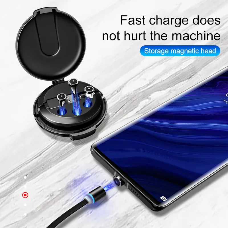 3 в 1 Магнитный кабель для быстрой зарядки type-C Micro usb кабель для зарядки IPhone Xiaomi huawei samsung USB кабель для мобильного телефона