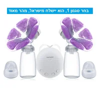 Real Bubee Electric breast pump unilateral and bilateral breast pump manual silicone Milk pump baby breastfeeding accessories 2