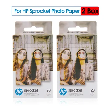 

2 Box Zink Photo Paper Compatible for HP Sprocket & Sprocket 2-in-1 Photo Print 5 x 7.6 cm 2x3 “ Sprocket Photographic Paper
