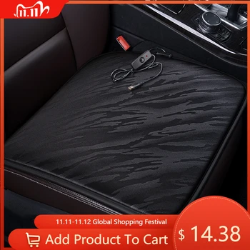 

FUZHKAQI 12V Heated car seat cover for Infiniti all model QX30 ESQ Q50 QX70 Q70 QX50 M G FX series Winter Pad Cushio styling