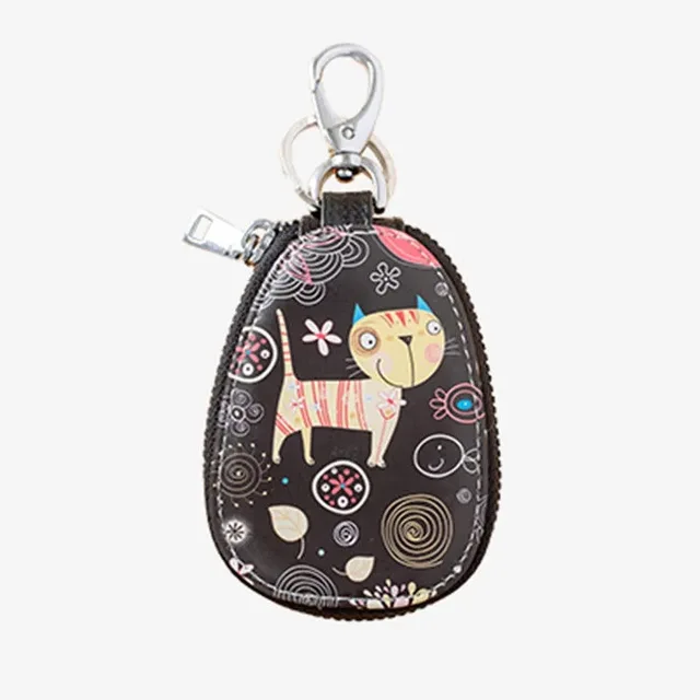 General car key case cartoon pattern protection cover men and women key case Porta Chaves Purse Porta Chave Funda Llave mao mi