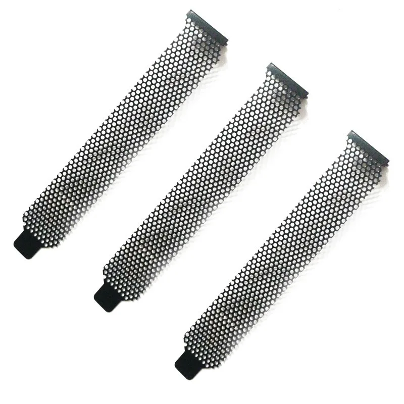 1/5/10pcs 12mm PCI slot cover Dust-proof net baffle Chassis Cooling Dust Filter PC Case Dust Filter Cooling dust-proof net ventilation Computer case black