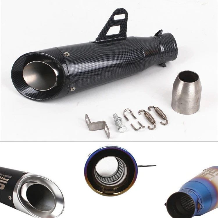 

trk 502 Motorcycle accessories 51mm motocross exhaust sc racingproject Carbon fiber exhaust for mt 07 2018 c650 integra 750 zx6r