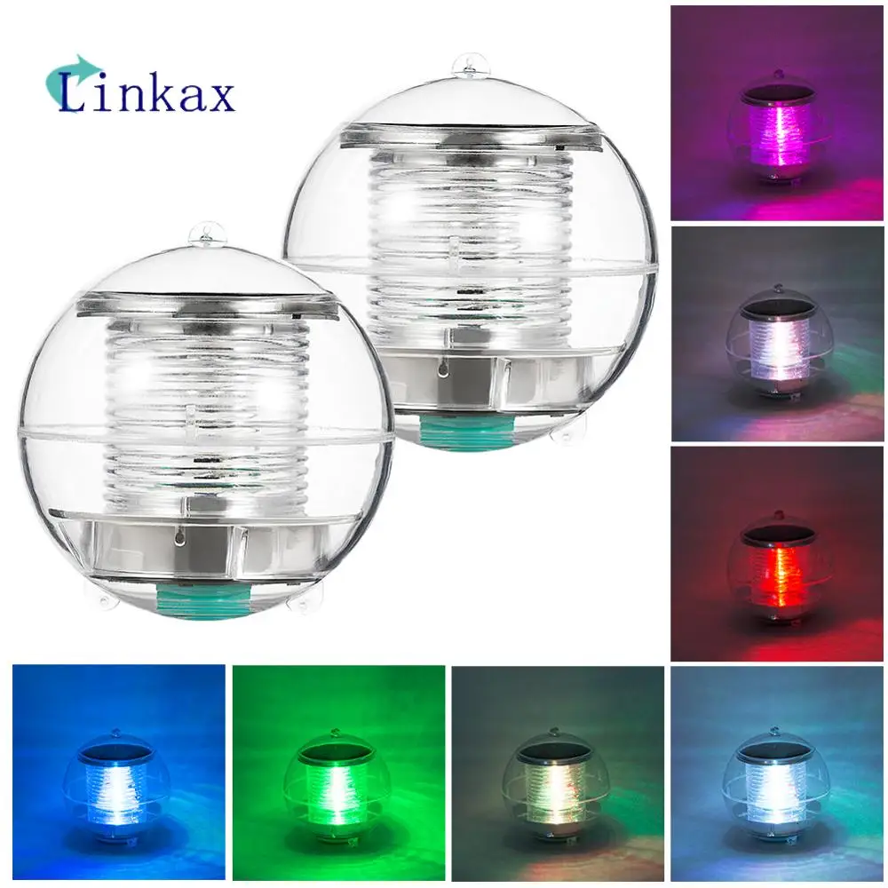 

Solar Powered Floating Lamp Multi-colored Lamp RGB Water Resistant Outdoor Floating Pond Night Light for Garden Pool Light