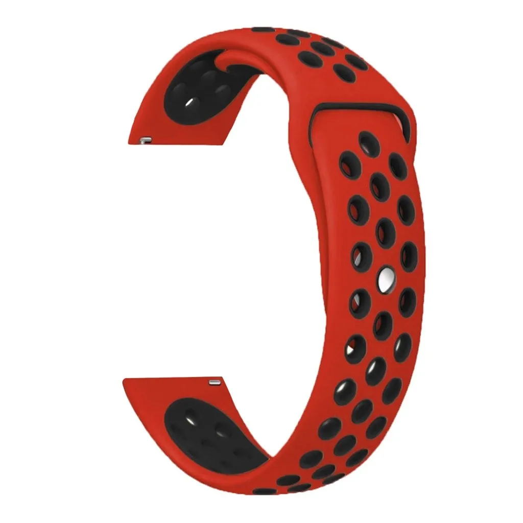 Red 20 мм силиконовый ремешок для часов для Xiaomi Huami Amazfit GTS/Bip Lite, браслет, умный ремешок для часов, сменный Браслет Correa - Цвет: Red
