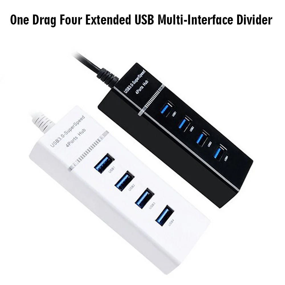 USB3.0 4 Порты и разъёмы концентратора концентратор USB компьютера мульти-usb-концентратор USB разветвитель цельнокроеное Расширенная Высокая Скорость для Windows 7/Vista/XP