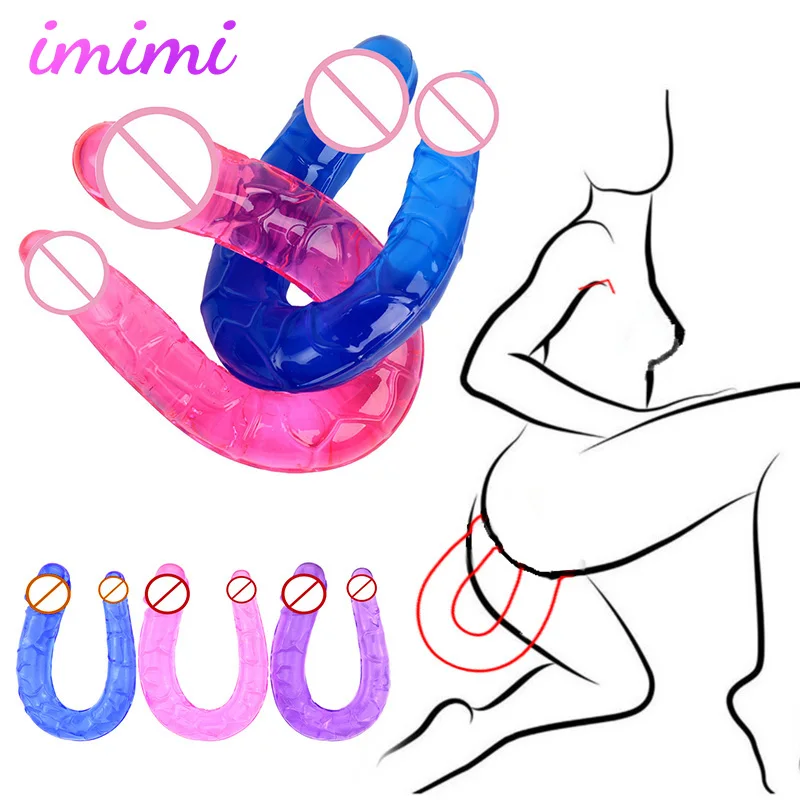 Long Soft Realistic Dildo Bending Silicone Anal Plug Vaginal Butt Plug Massager Clitoris Stimulator Female Masturbator Sex Toys