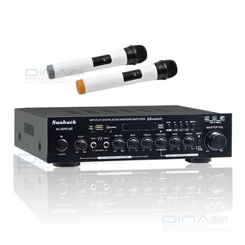 

KYYSLB 2019 Built-in Bluetooth Amplifier HiFi Home High Power Bass Professional Stage KTV Speaker AV-MP618BT/E Amplifiers