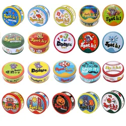 Dobble – jeu de cartes de société, boîte en fer, Hip Hop, Version anglaise 
