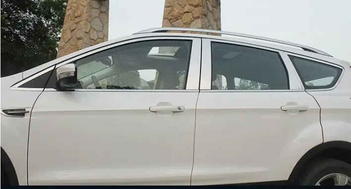 Специально разработан для 13-19 для Ford Kuga Escape оконная отделка ремонт оконной отделки из нержавеющей стали с блестками декоративные аксессуары